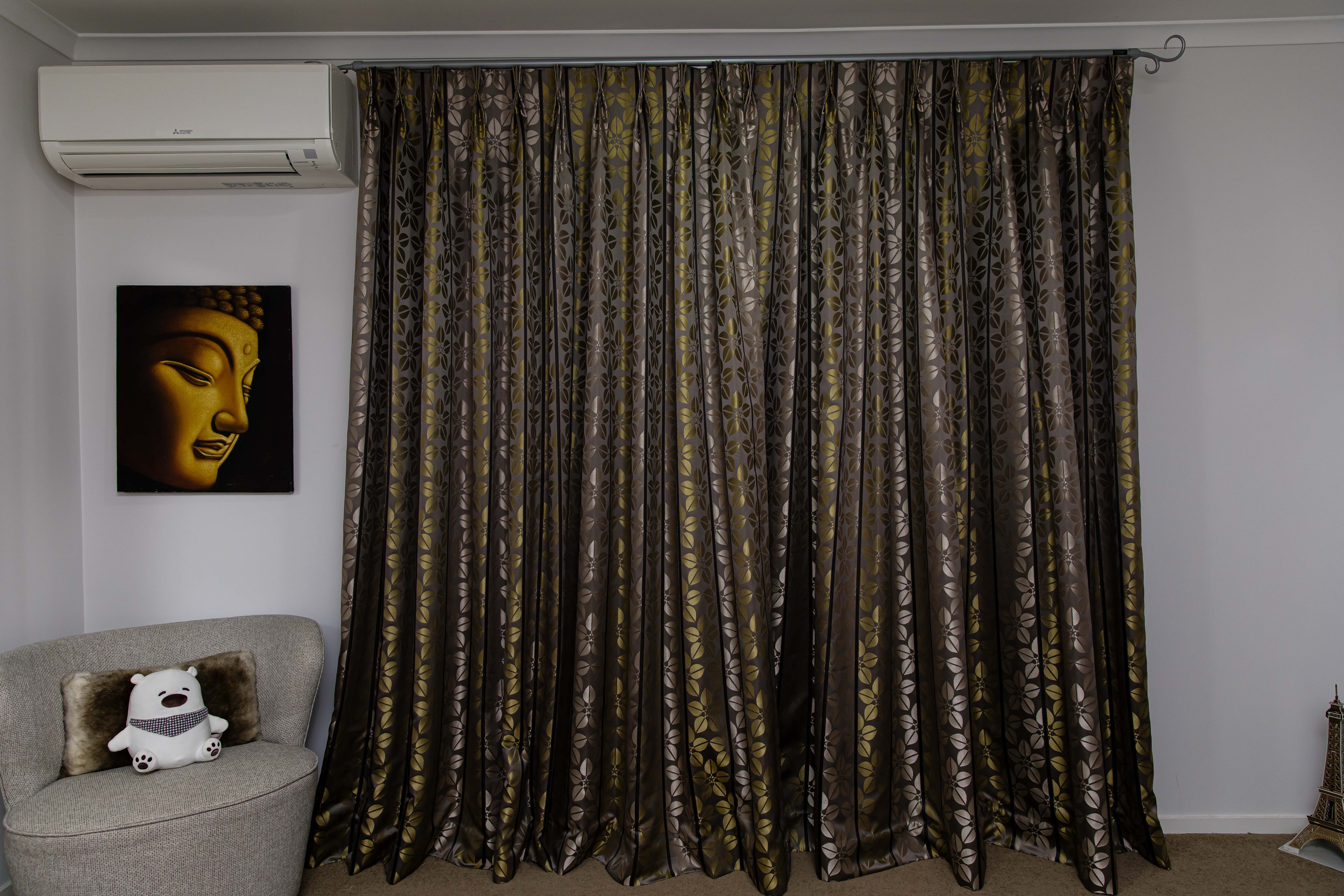 French pleat curtains